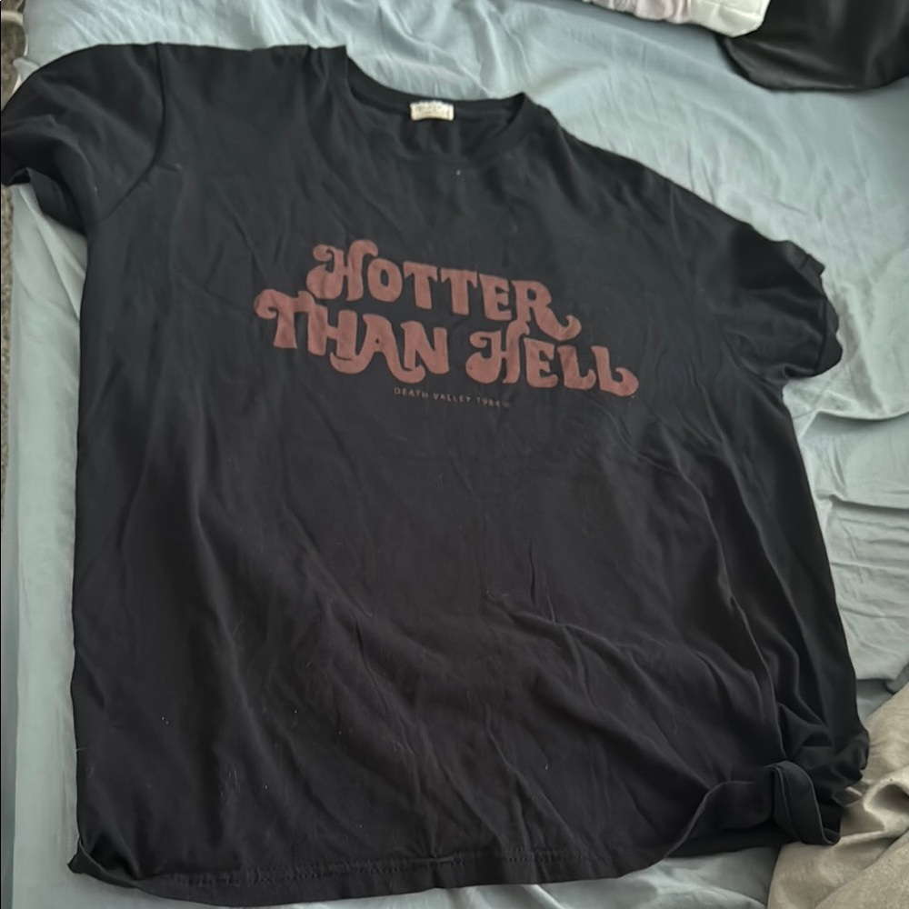 Brandy Melville Black Graphic T-Shirt